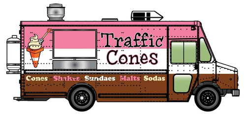 Morgan Olson Route Star Van Traffic Cones Ice Cream