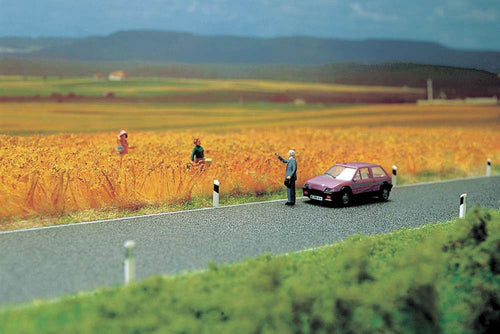 Flexible Self Adhesive Paved Roadway 2 Lane Country Road