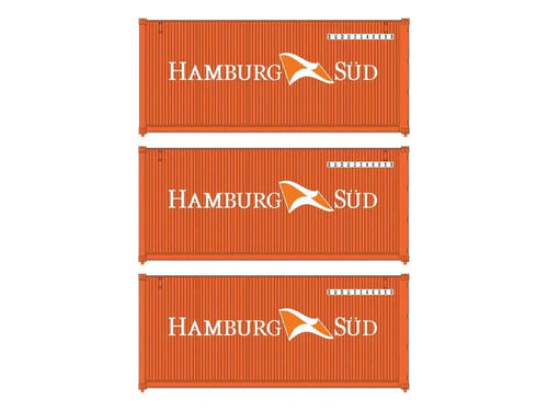 20' Corrugated Container Set (3) Hamburg Sud