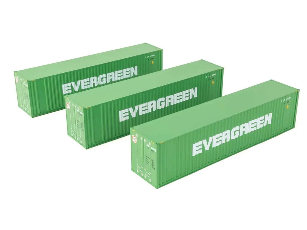 40' Hi Cube F/Roof Corrugated Container Set (3) Evergreen