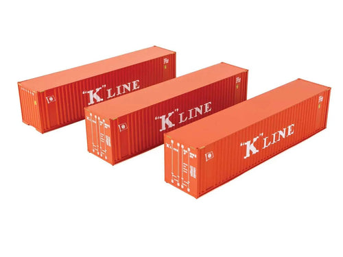 40' Hi Cube F/Roof Corrugated Container Set (3) K-Line