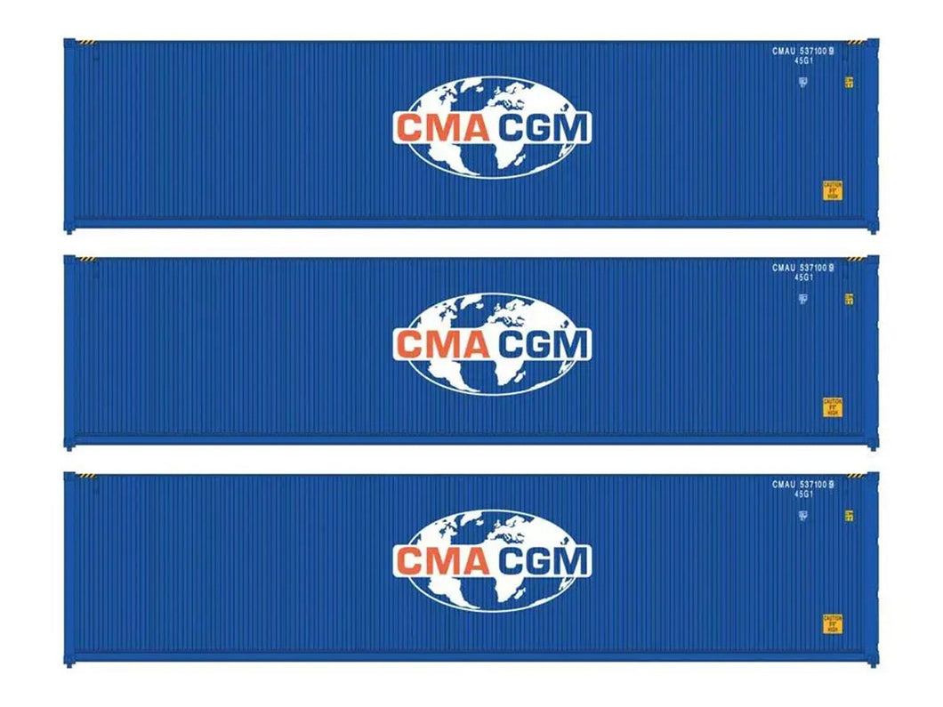 40' Hi Cube Corrugated Container Set (3) CMA-CGM