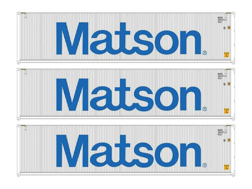 40' Hi Cube Corrugated Container Set (3) Matson
