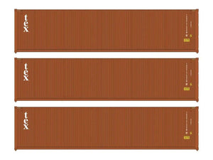 40' Hi Cube Corrugated Container Set (3) TEX