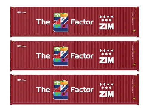 40' Hi Cube Corrugated Container Set (3) ZIM