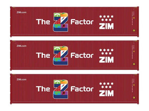 40' Hi Cube Corrugated Container Set (3) ZIM