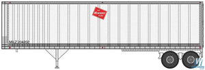 40' Trailmobile Trailer Set (2) Milwaukee Road