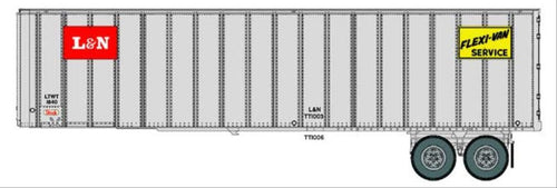 40' Flexi-Van Trailer 2 Pack Louisville & Nashville