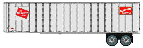 40' Flexi-Van Trailer 2 Pack Milwaukee Road