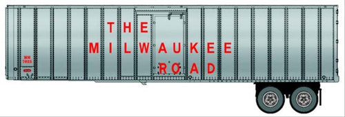 40' Flexi-Van Trailer 2 Pack Milwaukee Road