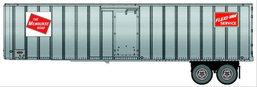 40' Flexi-Van Trailer 2 Pack Milwaukee Road