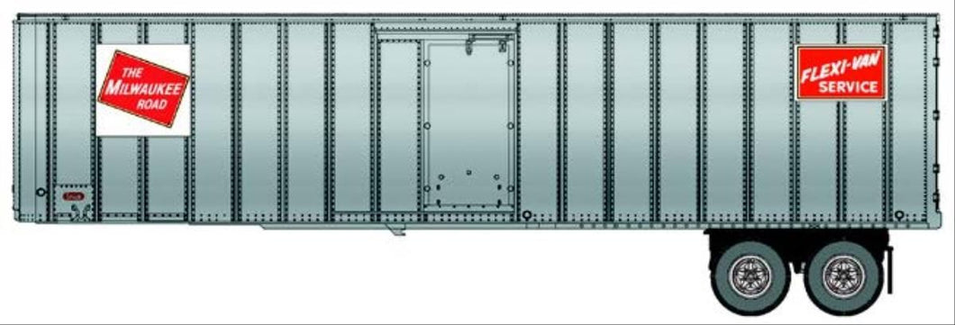 40' Flexi-Van Trailer 2 Pack Milwaukee Road