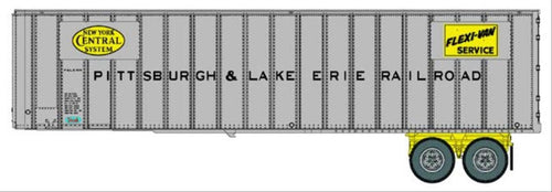 40' Flexi-Van Trailer 2 Pack Pittsburgh & Lake Erie