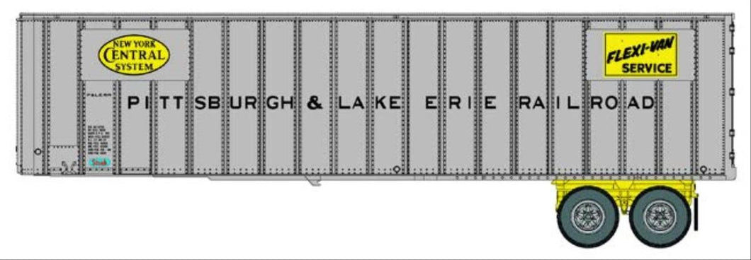 40' Flexi-Van Trailer 2 Pack Pittsburgh & Lake Erie