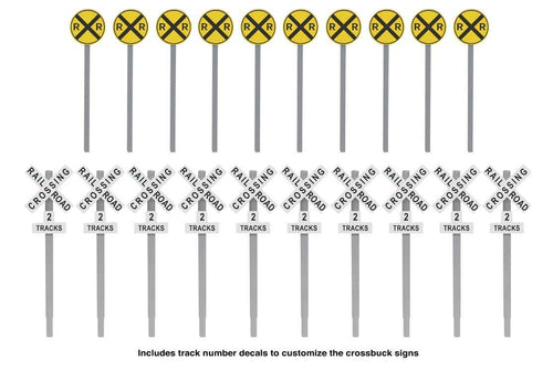 Railroad Crossing Signs (20) Kit