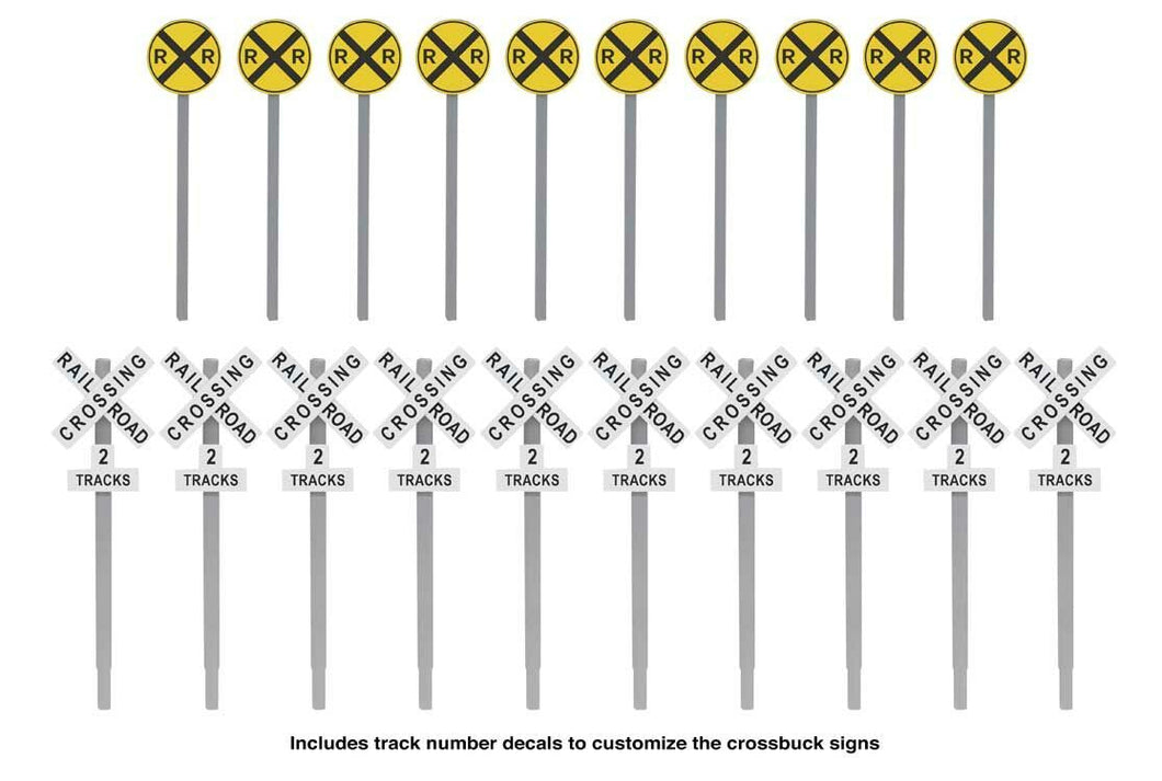 Railroad Crossing Signs (20) Kit