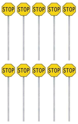 Stop Signs Yellow/Black 1924-54 (10)
