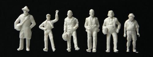Standing and Walking People (72) Unpainted Figures
