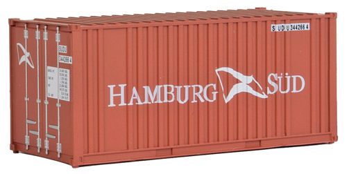 20' Ribbed Side Assembled Container Hamburg Sud