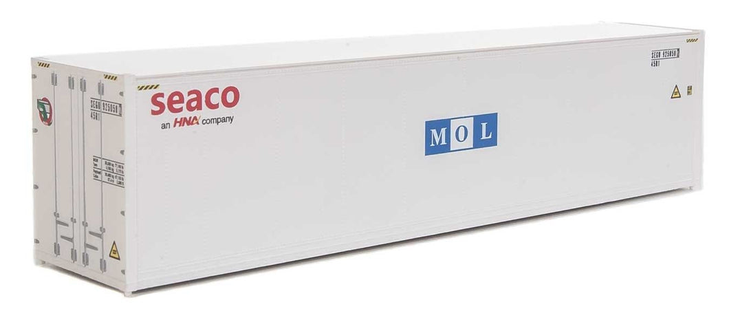 40' Hi-Cube Smooth Side Reefer Container Seaco/MOL