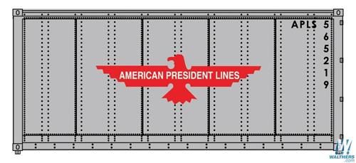 20' Smooth Side Container American President Lines