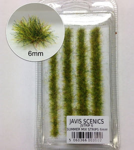Static Grass Strips - Green 6mm - JSTRIP6