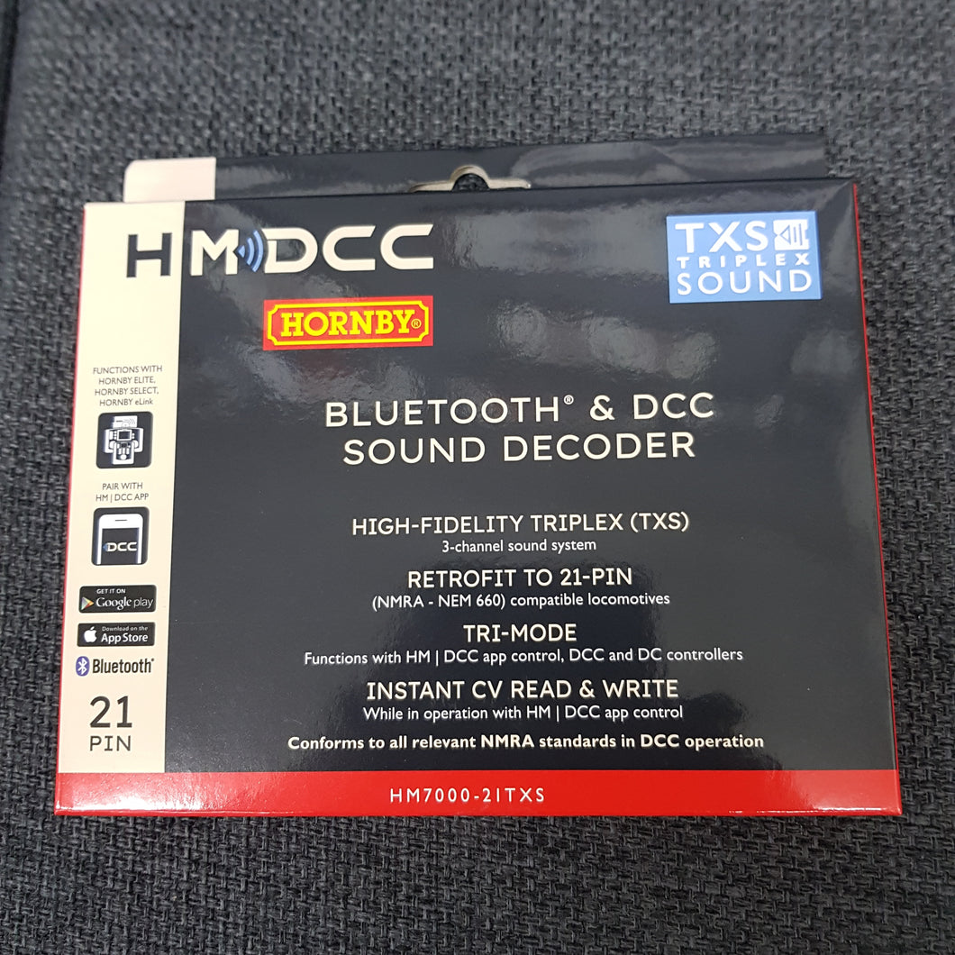 HM7000-21TXS: Bluetooth & DCC Sound Decoder (21-pin) - Hornby R7322 - New for 2023
