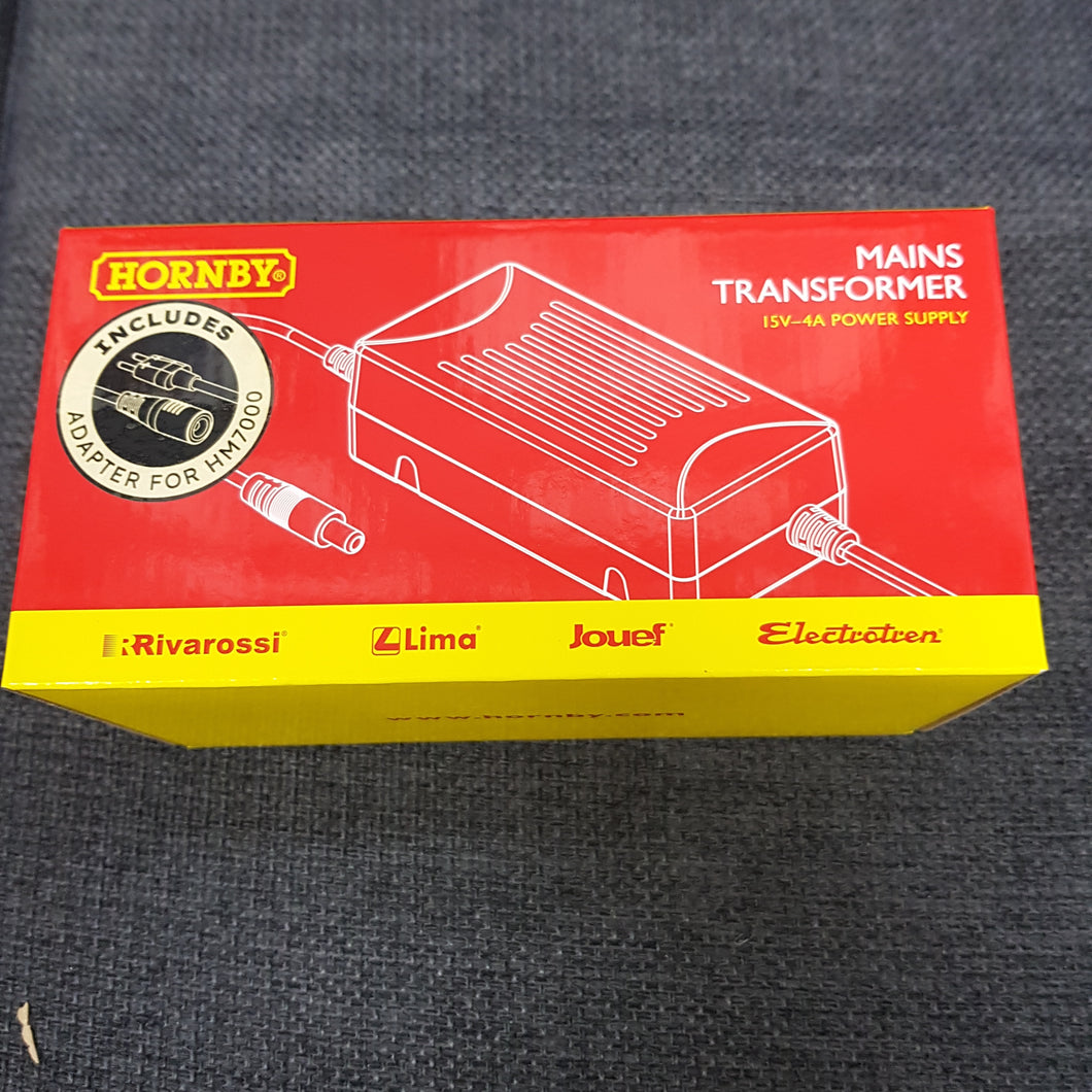 15V~4 Amp Transformer (UK) + 15V Power Supply Adapter Bundle - Hornby R7337