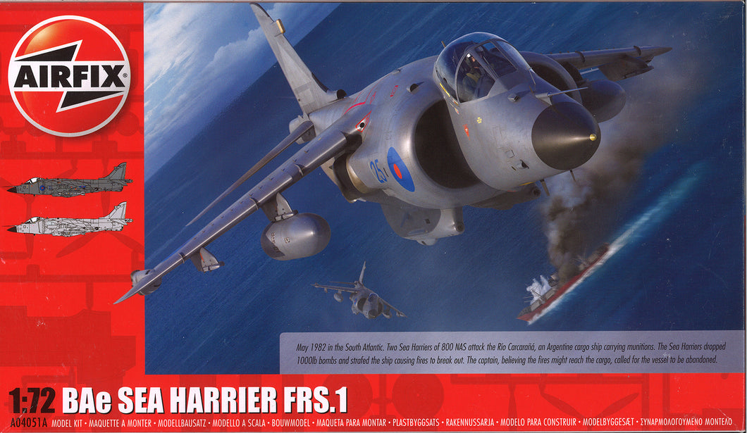 Bae Sea Harrier FRS1 1/72 - A04051A - New For 2021