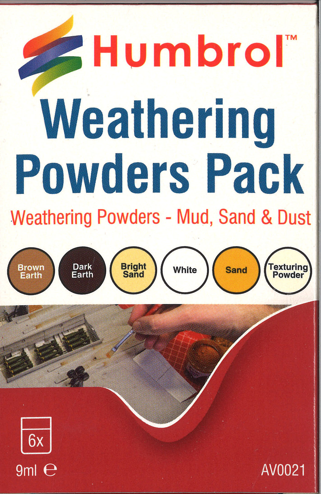 Weathering powders mixed pack - 6 x 9ml