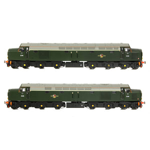 Class 40 Centre Headcode D345 BR Green (Small Yellow Panels) - Bachmann -32-491 - Scale OO