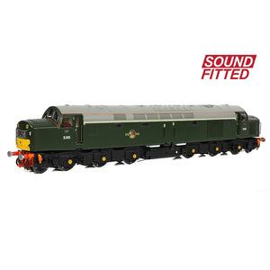 Class 40 Centre Headcode D345 BR Green (Small Yellow Panels) - Bachmann -32-491SF - Scale OO
