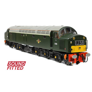 Class 40 Centre Headcode D345 BR Green (Small Yellow Panels) - Bachmann -32-491SF - Scale OO