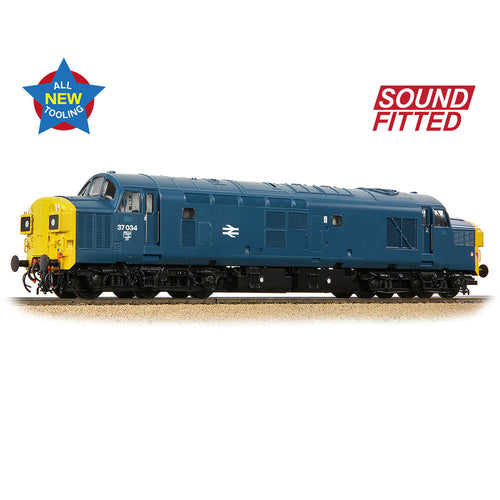 Class 37/0 Split Headcode 37034 BR Blue