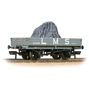 3 Plank Wagon LMS Grey [WL] - Bachmann -37-937