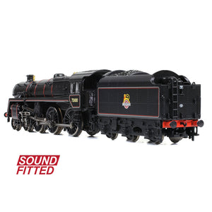 BR Standard 5MT with BR1B Tender 73100 BR Lined Black (Early Emblem) - Bachmann -372-727BSF - Scale N
