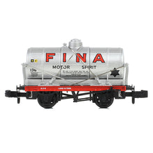 Load image into Gallery viewer, 14T Tank Wagon 'Fina' Silver - Bachmann -373-658A - Scale N
