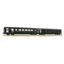 Load image into Gallery viewer, BR Mk3 &#39;Night Riviera&#39; 2-Coach Pack GWR Green (FirstGroup) - Pack A - Bachmann -374-997 - Scale N
