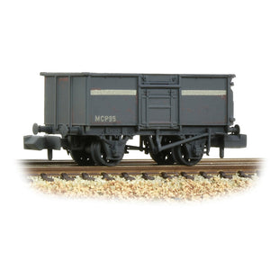 BR 16T Steel Mineral Wagon with Top Flap Doors NCB Grey [W] - Bachmann -377-256