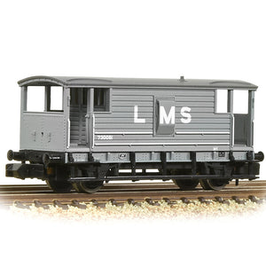 LMS 20T Brake Van LMS Grey - Bachmann -377-310C