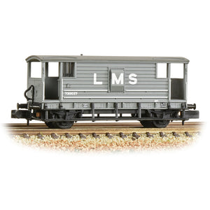 LMS 20T Brake Van LMS Grey - Bachmann -377-310C