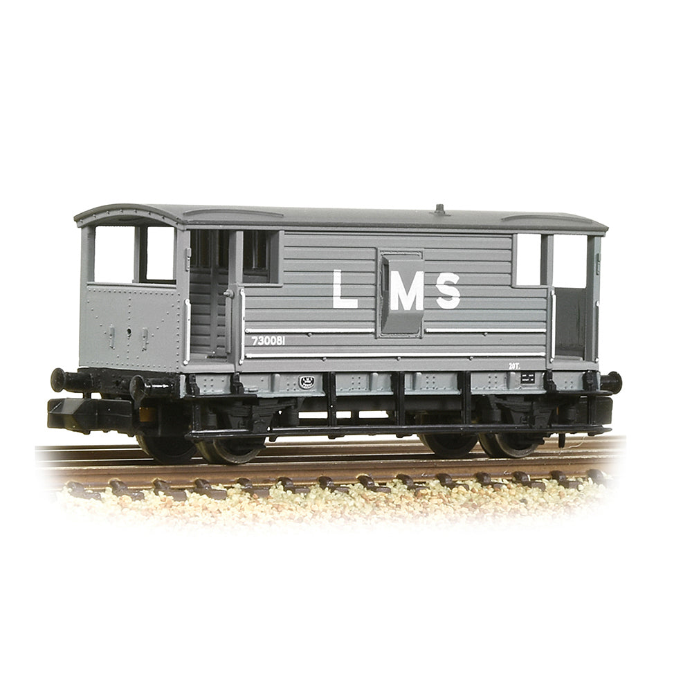 LMS 20T Brake Van LMS Grey