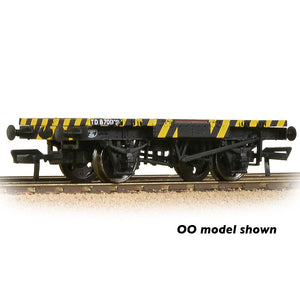 BR Ex-Conflat Runner Wagon BR Yellow & Black Wasp Stripes - Bachmann -377-343