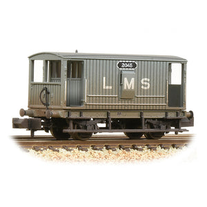 MR 20T Brake Van with Duckets LMS Grey [W]