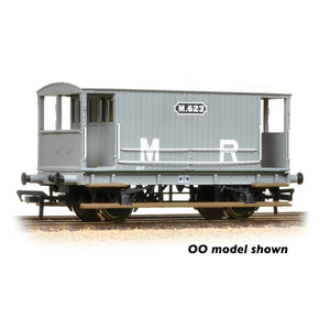 MR 20T Brake Van without Duckets Midland Railway Grey