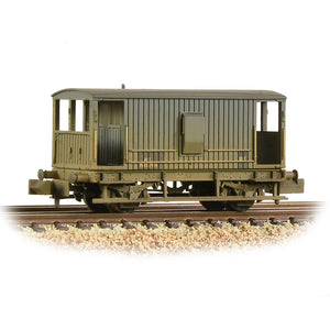 MR 20T Brake Van with Duckets BR Grey (Early) [W] - Bachmann -377-754