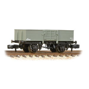 LNER 13T Steel Open with Smooth Sides Wooden Door BR Grey (Early) - Bachmann -377-957