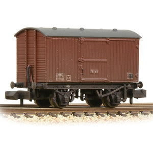 LNER 12T Ventilated Fruit Van Planked Ends BR Bauxite (Late) [W] - Bachmann -377-986A
