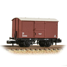 Load image into Gallery viewer, LNER 12T Fruit Van Planked Ends LNER Bauxite - Bachmann -377-987
