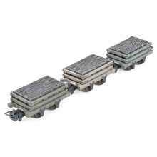 Load image into Gallery viewer, Slate Wagons 3-Pack Grey with Slate Load [W, WL] - Bachmann -393-075
